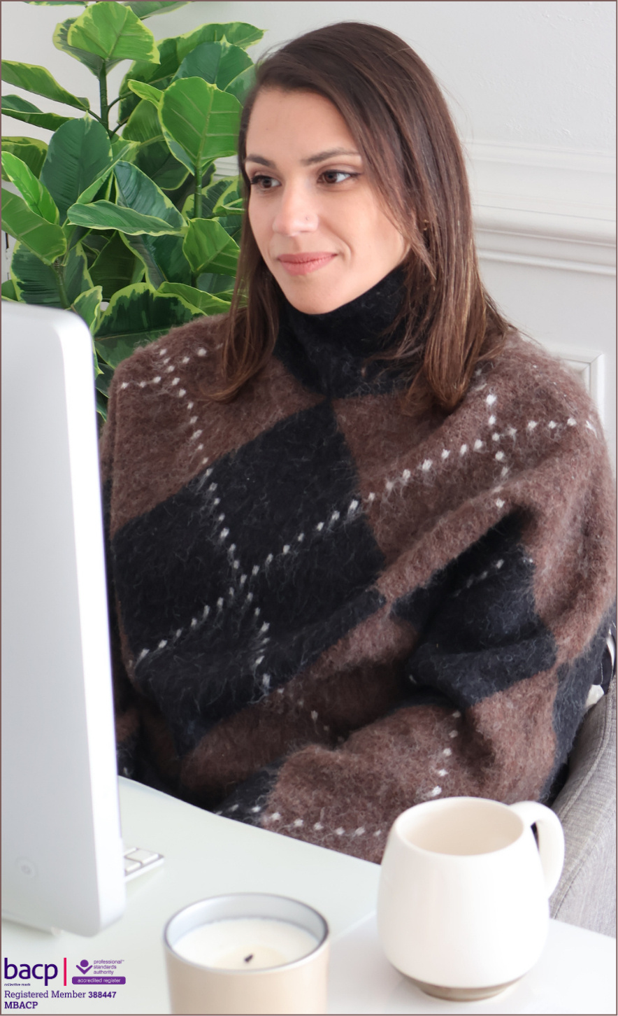 Judy K, an MBACP registered online counsellor providing confidential therapy and counselling in English and Arabic for UK and international clients